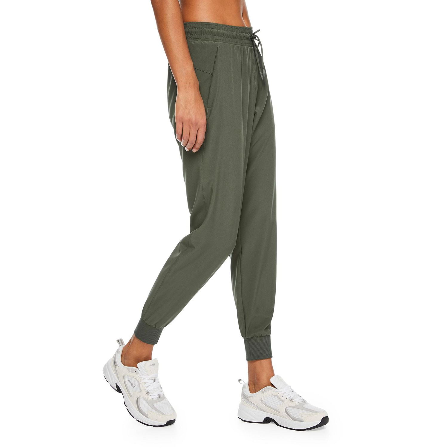 Athletic Works Women's Ribbed Cuff Woven Pant
