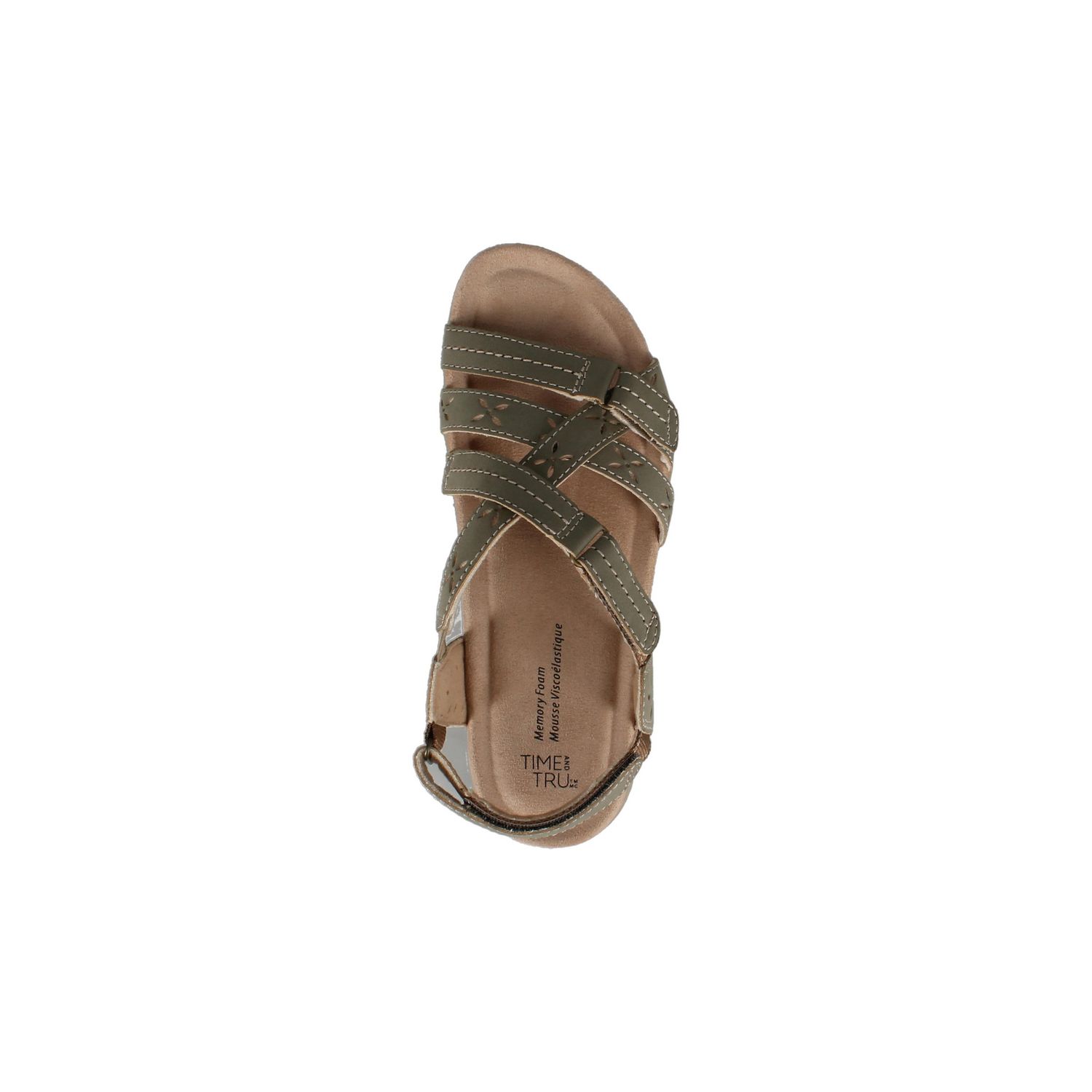 Sandales confort Time and Tru pour femmes