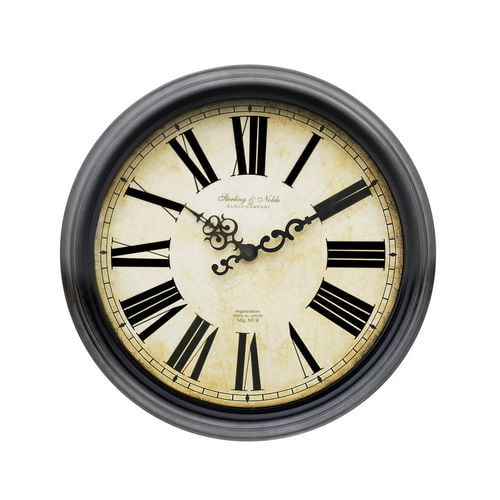 Horloge de mur en vieux monde Sterling & Noble
