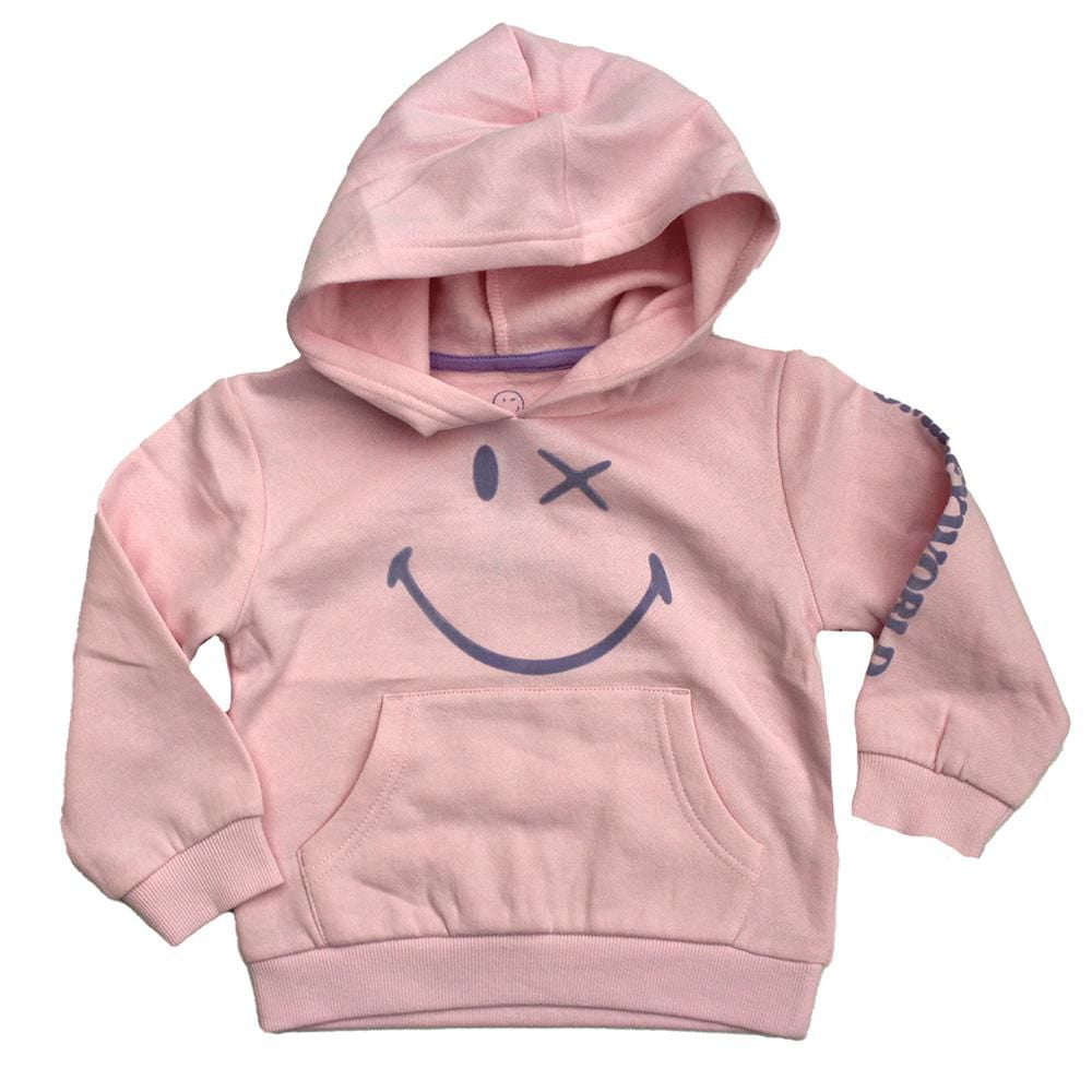 Toddler Girl’s licensed SmileyWorld® hoodie.
