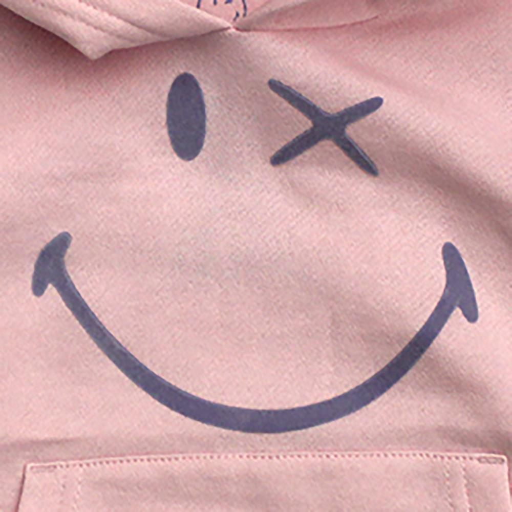 Toddler Girl’s licensed SmileyWorld® hoodie.