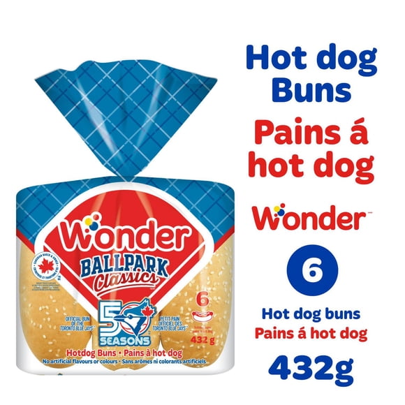 Wonder Ball Park Classic Hot Dog Buns
