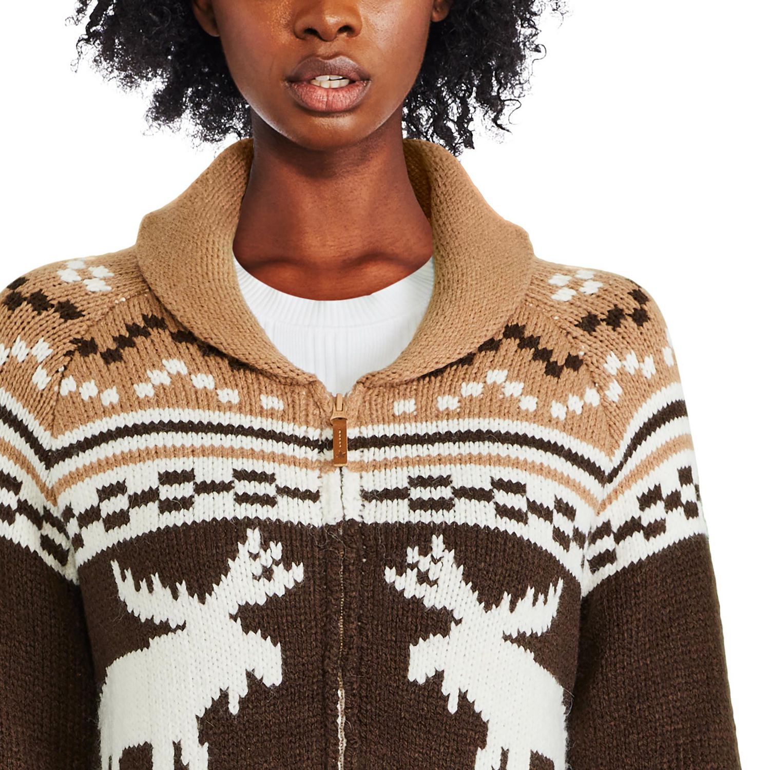 Canadiana Women's Nordic Zip Cardigan - Walmart.ca