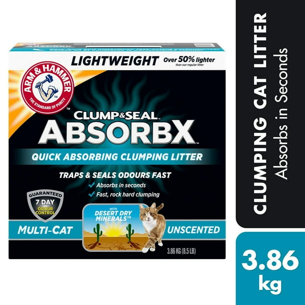 Arm & Hammer AbsorbX MultiCat Unscented Lightweight Clumping Cat