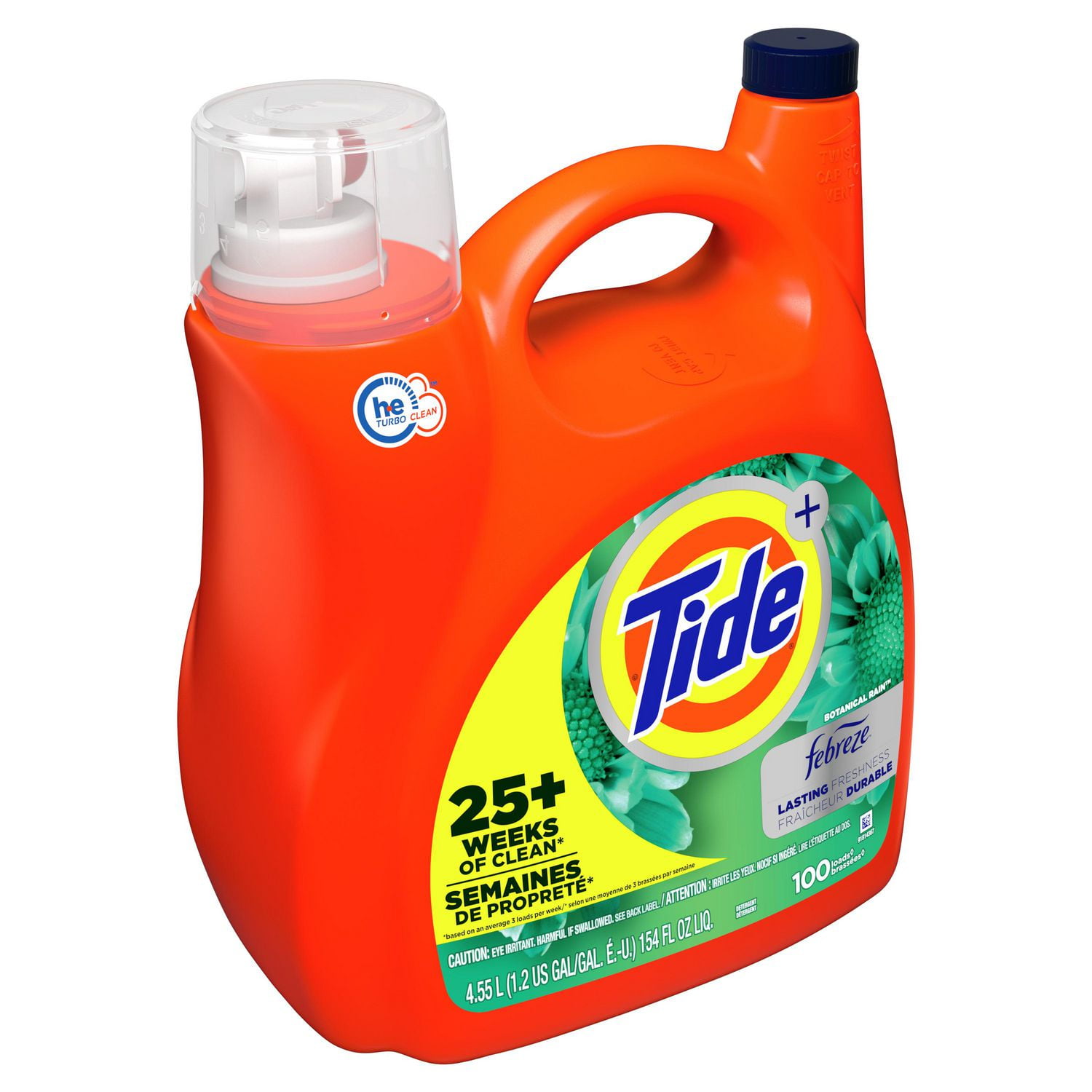 Tide Plus Febreze Freshness Botanical Rain HE Turbo Clean Liquid
