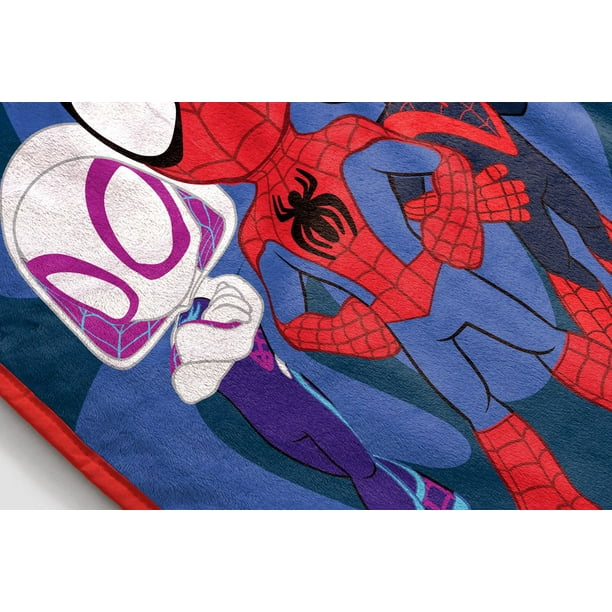 Jeté en micro peluche Spiderman 50 x 60 po, polyester 