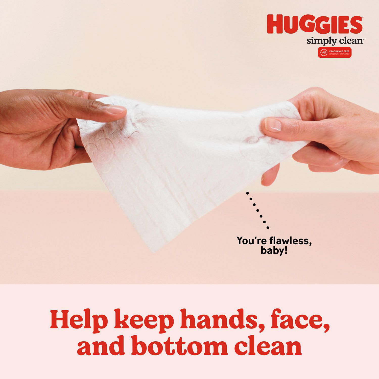 Huggies Simply Clean Baby Wipes, UNSCENTED, 3 Flip Top Packs, 192