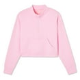 thumbnail image 1 of Athletic Works Girls' Half-Zip Scuba Top, 1 of 2