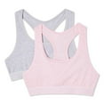 thumbnail image 1 of George Girls' Racerback Bras 2-Pack, 1 of 2