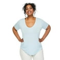 thumbnail image 1 of George Women's Plus Scoop Neckline Tee, 1 of 6