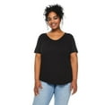 thumbnail image 1 of George Women's Plus Scoop Neckline Tee, 1 of 6