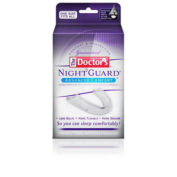 Plaque occlusale NightGuard Advanced Comfort de The Doctor’s prot dentaire avec boitier 1CT