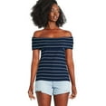 thumbnail image 1 of George Women's Off Shoulder Rib Top, 1 of 6