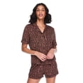 thumbnail image 1 of George Women's Two Piece Notch Collar Shirt Set, 1 of 6