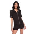 thumbnail image 1 of George Women's Two Piece Notch Collar Shirt Set, 1 of 6