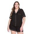 thumbnail image 1 of George Women's Plus Two Piece Notch Collar Shirt Set, 1 of 6