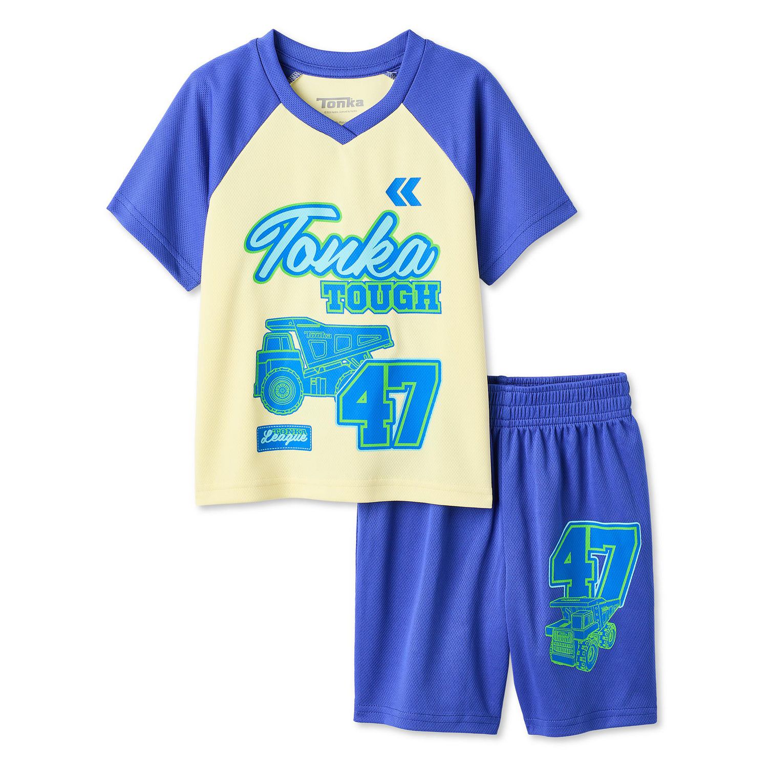Ensemble 2 pièces avec t-shirt raglan Tonka pour petits garçons