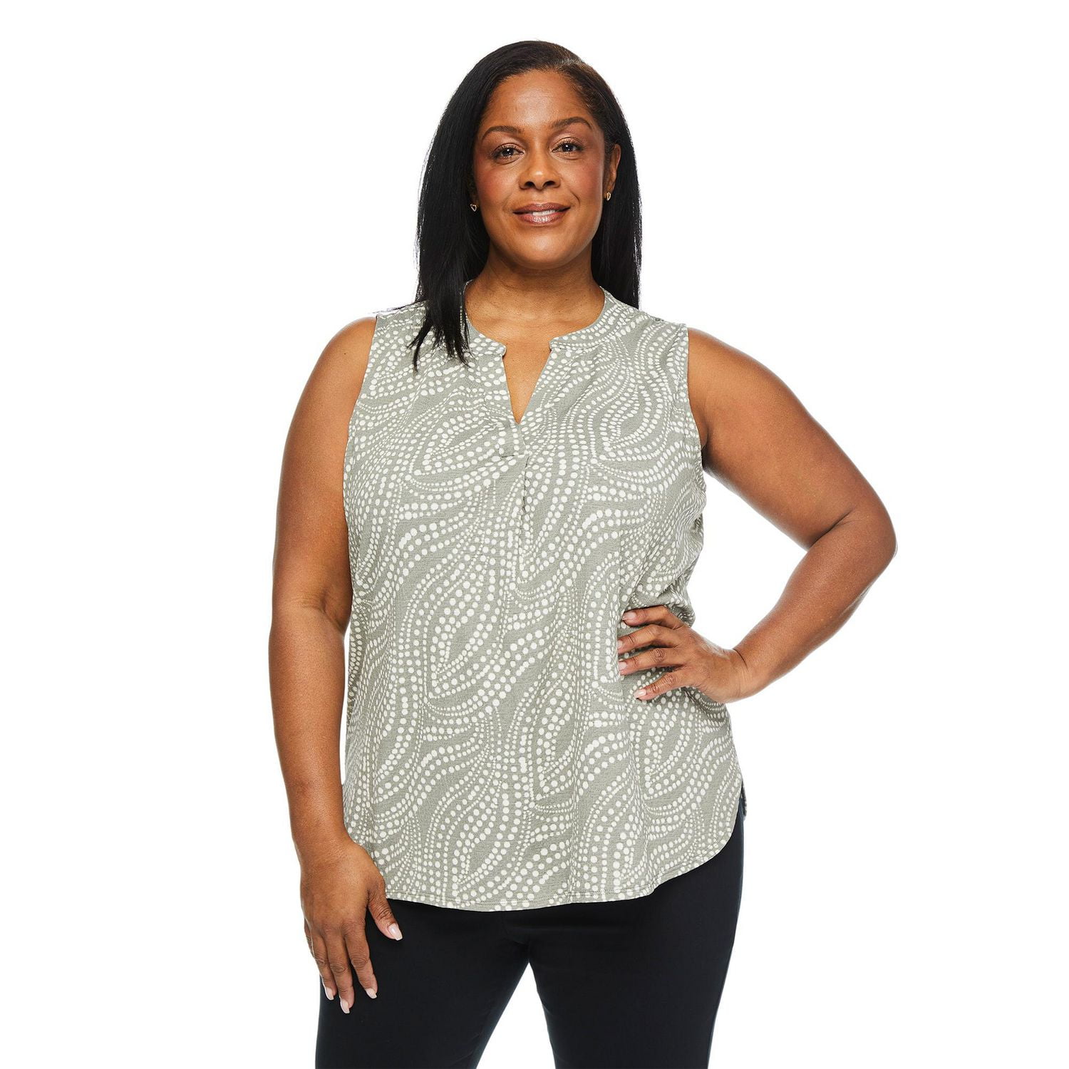 Iyla Women's Plus Crinkle Top