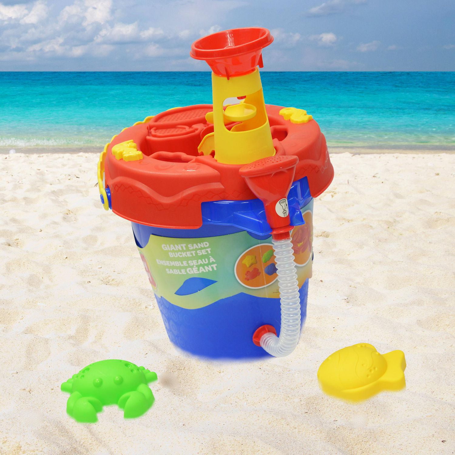 Play Day 12-Piece Beach Bucket Sand Toy Set 