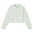 thumbnail image 1 of Athletic Works Girls' Half-Zip Scuba Top, 1 of 2