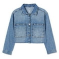thumbnail image 1 of George Girls' Cropped Denim Jacket, 1 of 2