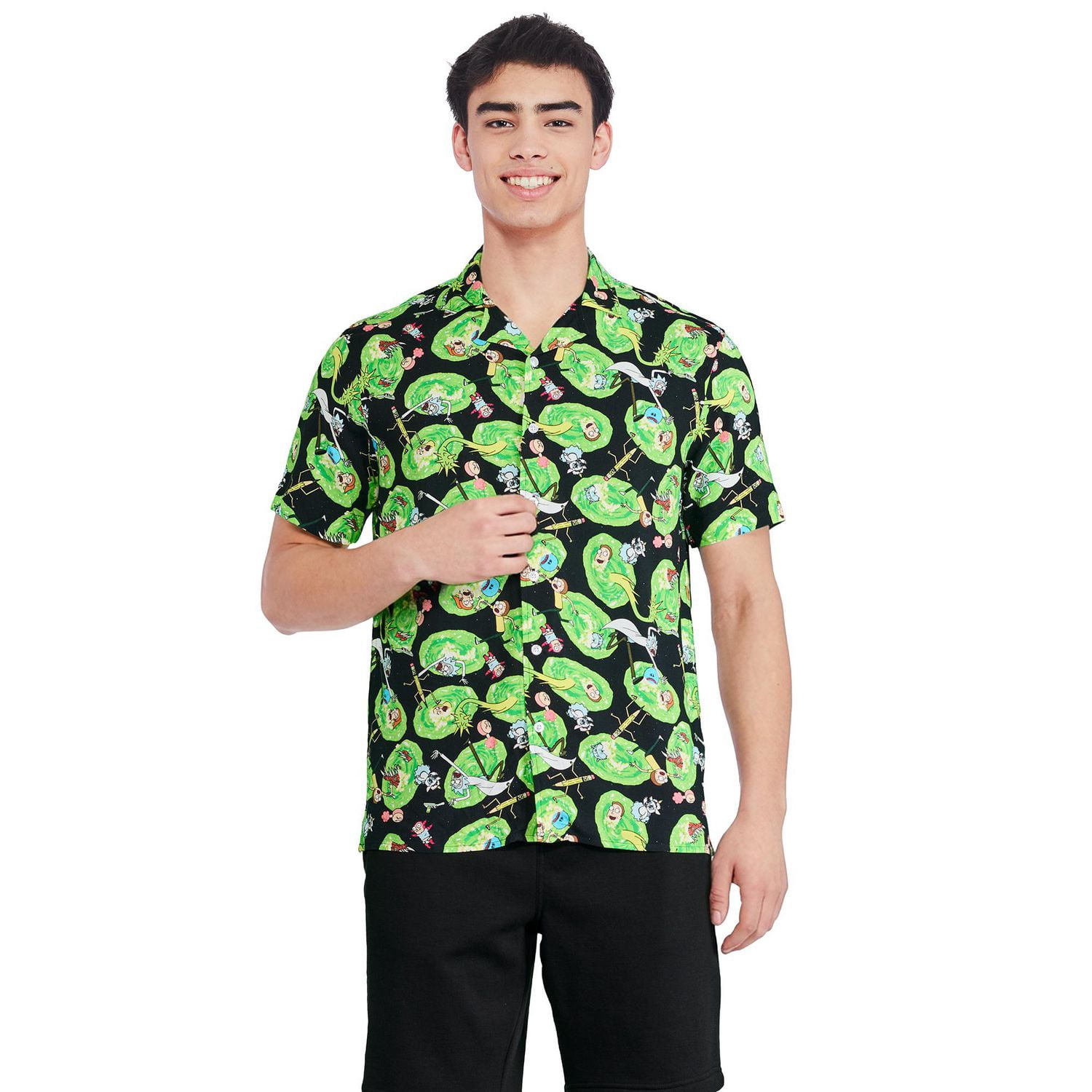 Chemise de villégiature Rick et Morty pour hommes