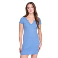 thumbnail image 1 of No Boundaries Women's Short-Sleeve Henley Dress, 1 of 6