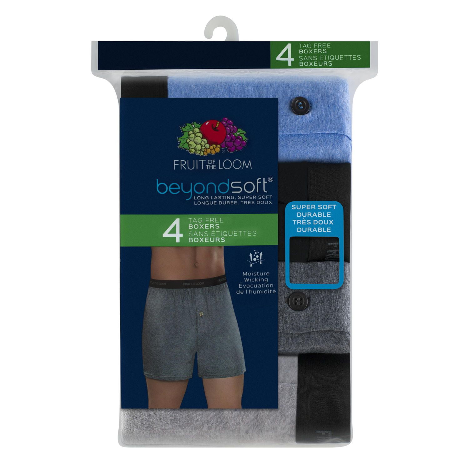  Fruit of the Loom Mens Knit Boxers Big Man 4-Pack Cotton Big  and Tall 4XB, Big Man - Knit Boxer - 4 Pack Black Gray, 4X-Large Big :  Clothing, Shoes & Jewelry