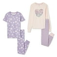 thumbnail image 1 of George Girls' Pajama 4-Piece Set, 1 of 2