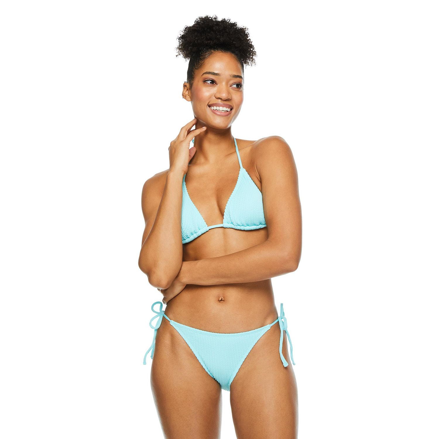 No Boundaries Women's String Bikini Top