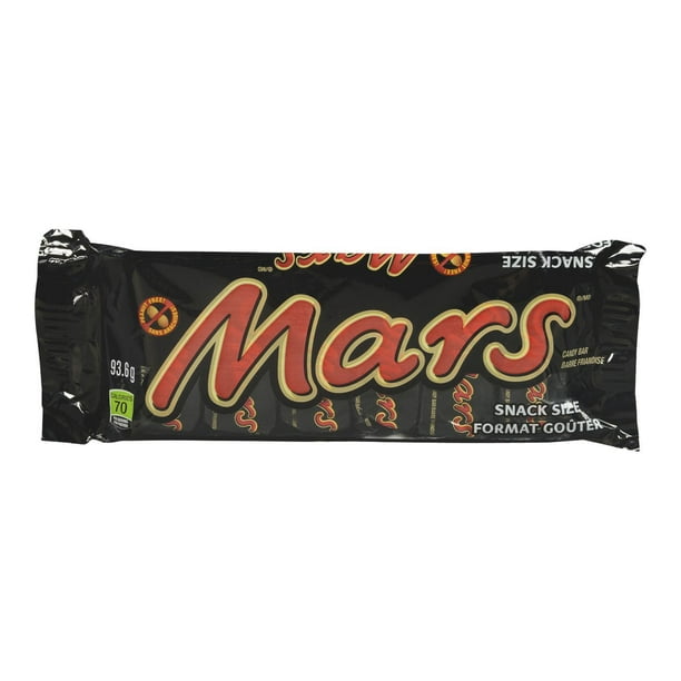 Barres de friandises au chocolat Mars en format goûter