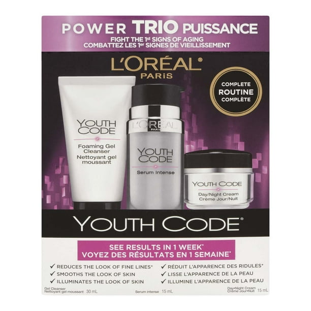 L'Oréal Paris Youth Code Routine Complète Power Trio