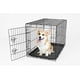 Cage en métal pour chiens à faible encombrement de Carlson Pet Products à 1 porte à verrouillage avec cloison – image 1 sur 2