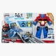 Playskool Heroes Transformers Rescue Bots Flip Racers - Optimus Prime Remorque et piste de course – image 1 sur 4