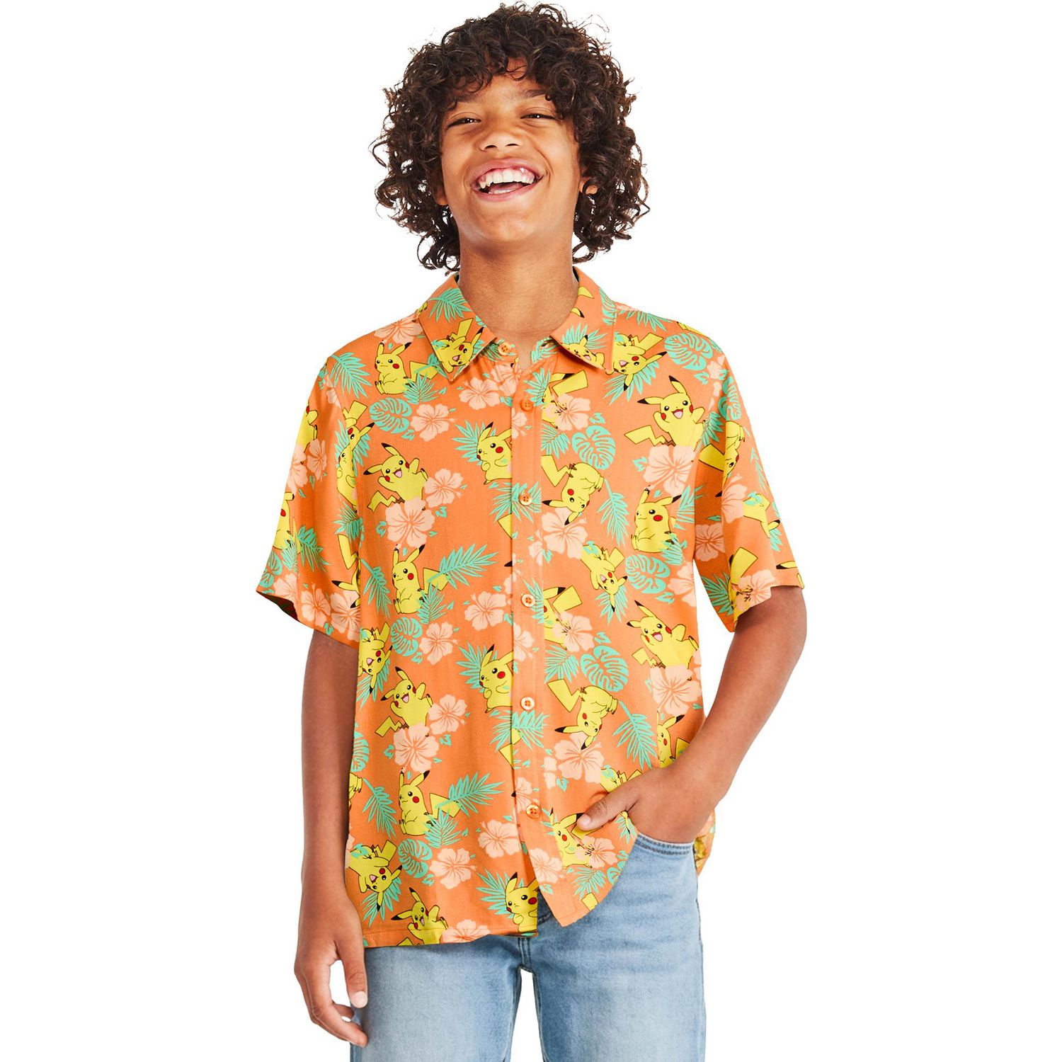 Chemise de vacances Pokémon pour garçons