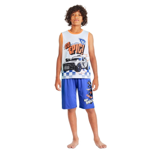 Pyjama 2 pièces Hot Wheels pour garçons