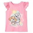 thumbnail image 1 of Paw Patrol Toddler Girls' Flutter-Sleeve Top, 1 of 1
