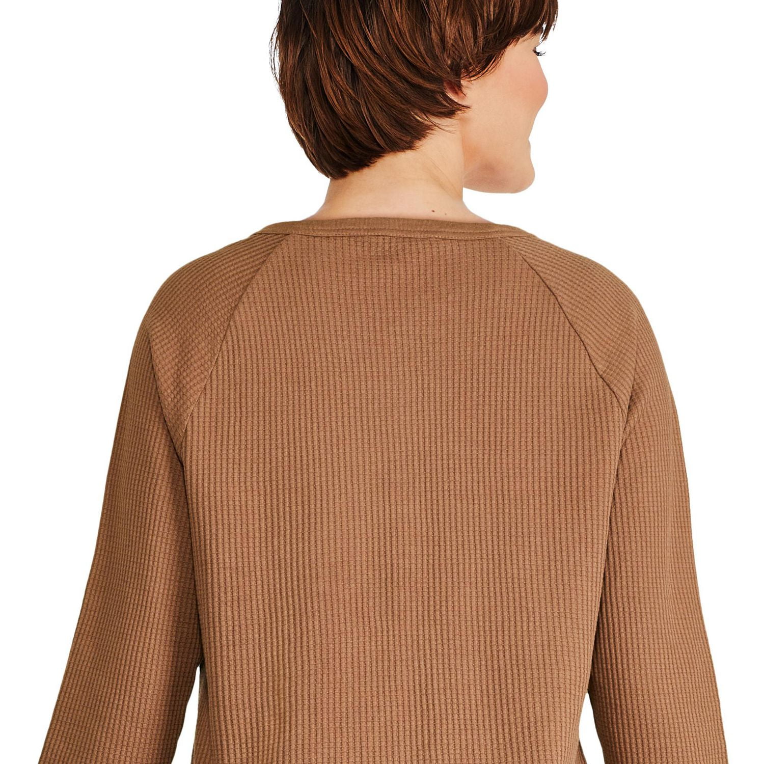 George Women's Waffle Henley
