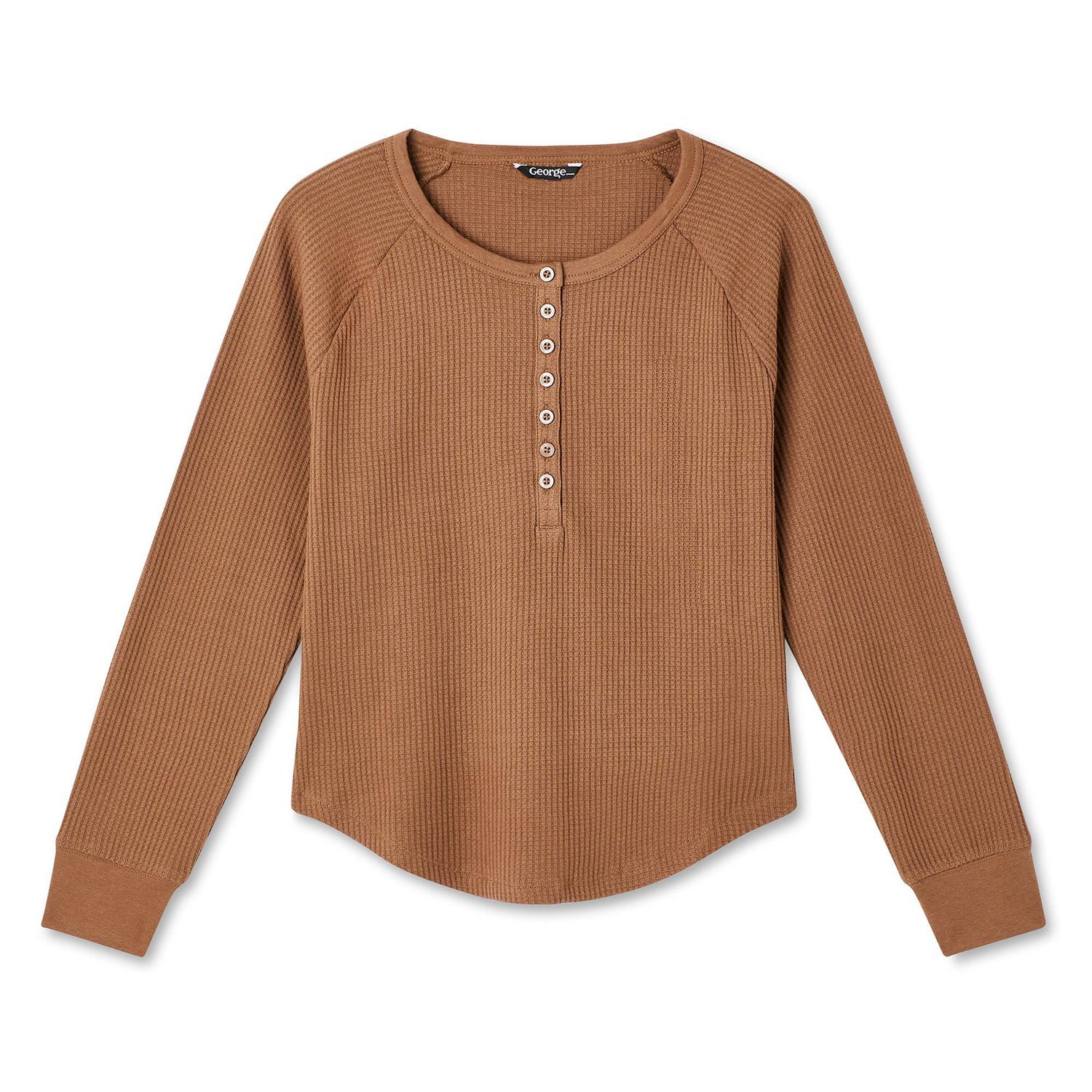 George Women's Waffle Henley
