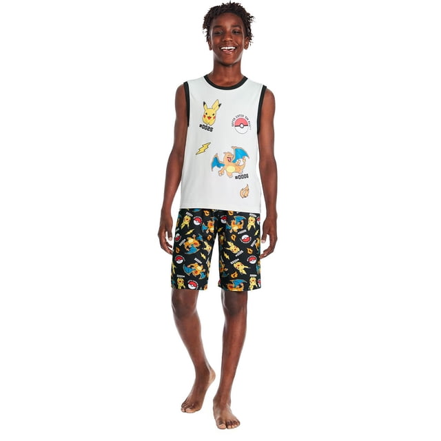 Pokemon Boys' Two Piece Pajama Set
