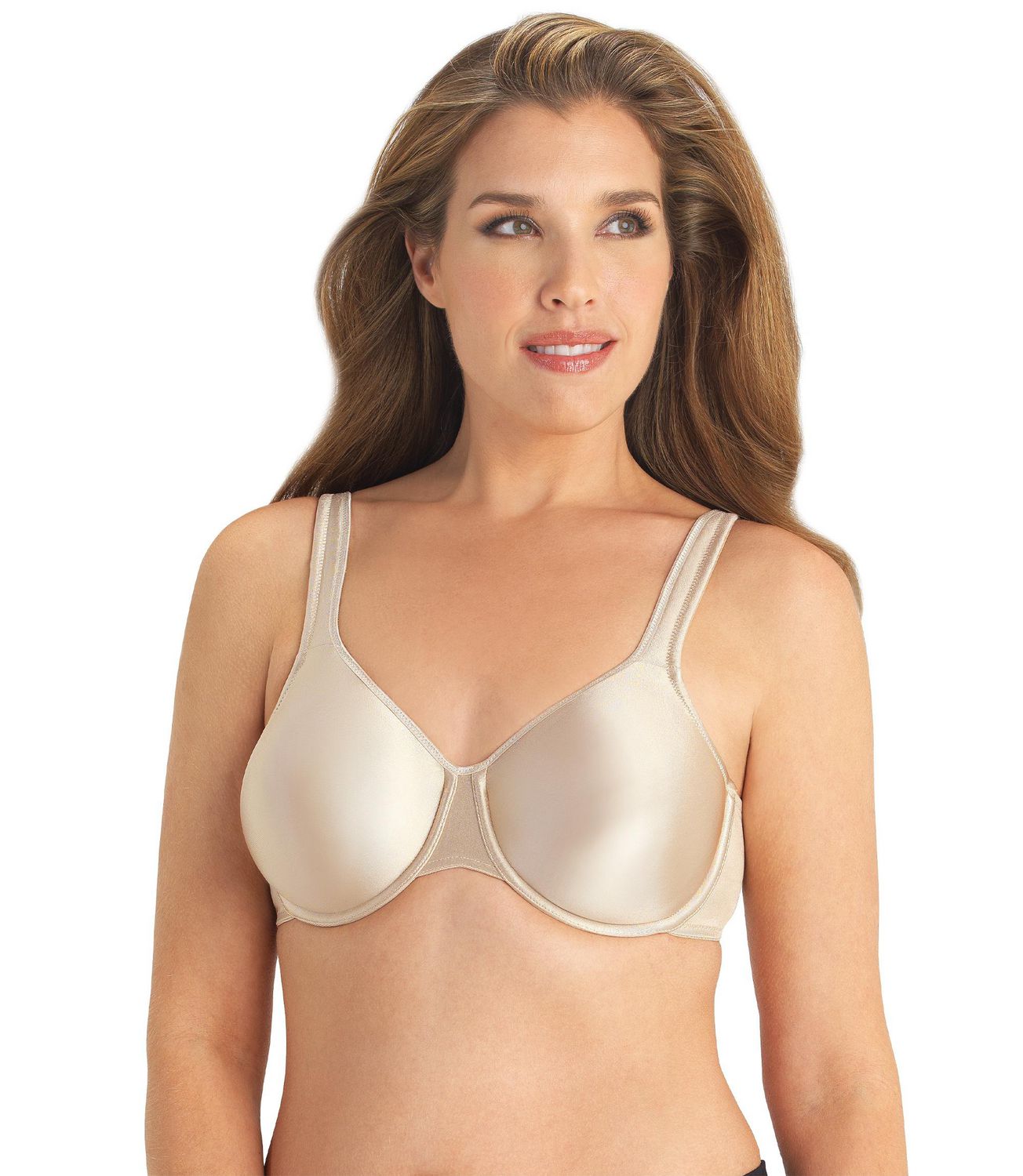 Exquisite Form #9675123 FULLY Full-Support T-Shirt Bra, Seamless Cups, Stretch Satin