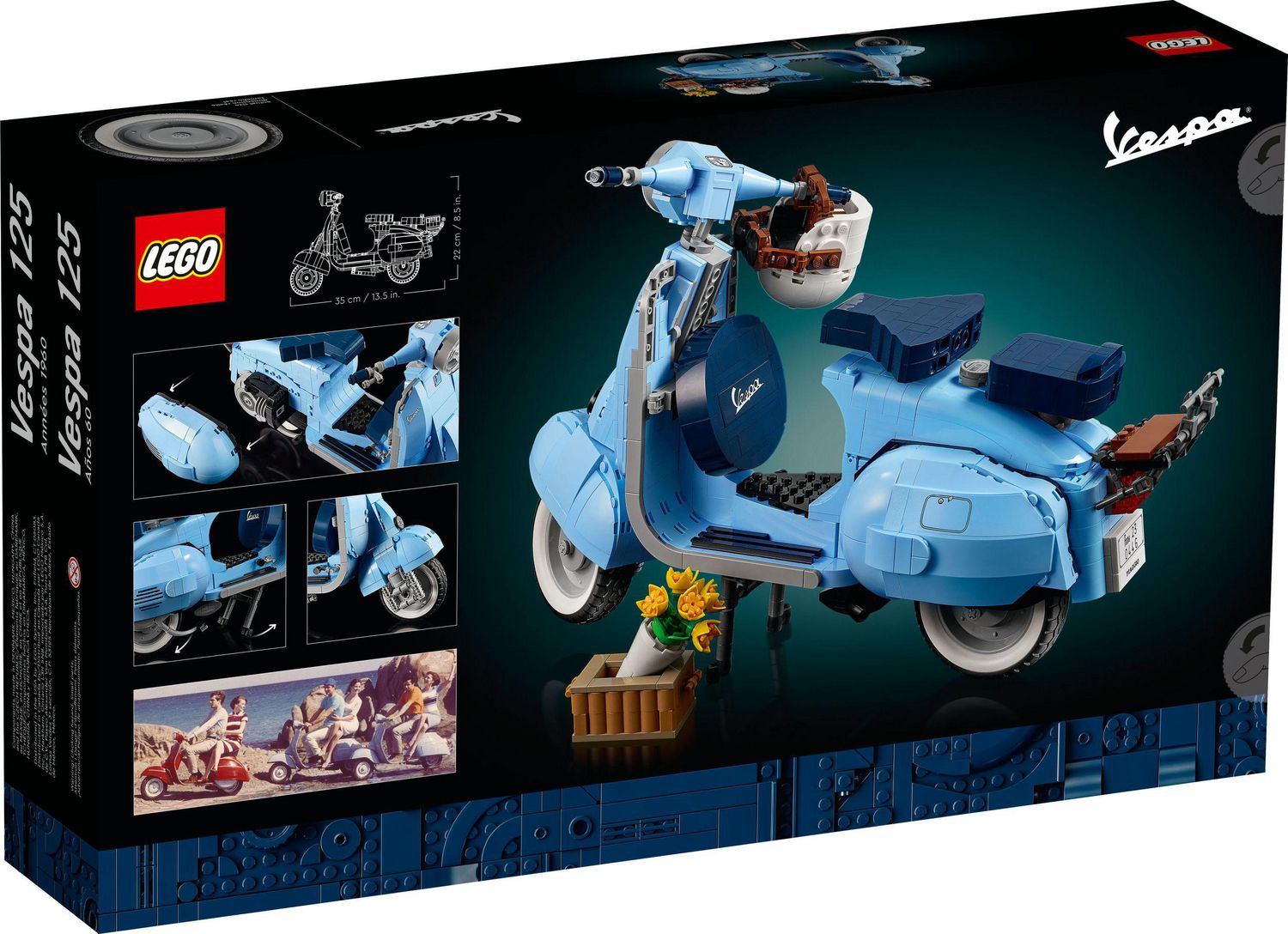 LEGO Vespa 125 10298 Toy Building Kit (1,106 Pieces)