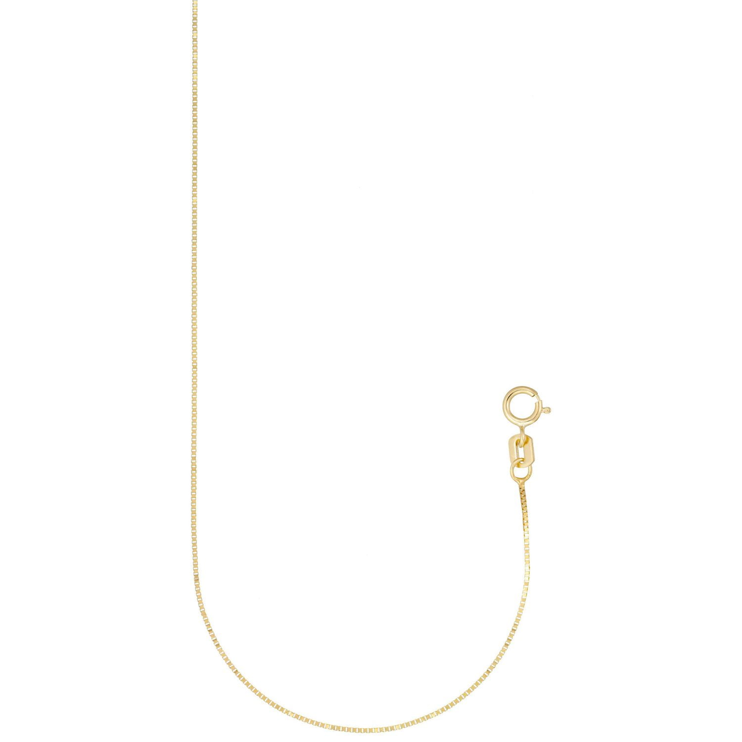 Quintessential 10 Kt Gold Box Chain Necklace | Walmart Canada
