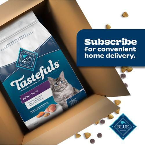 BLUE Tastefuls Chicken Brown Rice Adult Cat 7 Natural Dry Cat Food 2.2kg