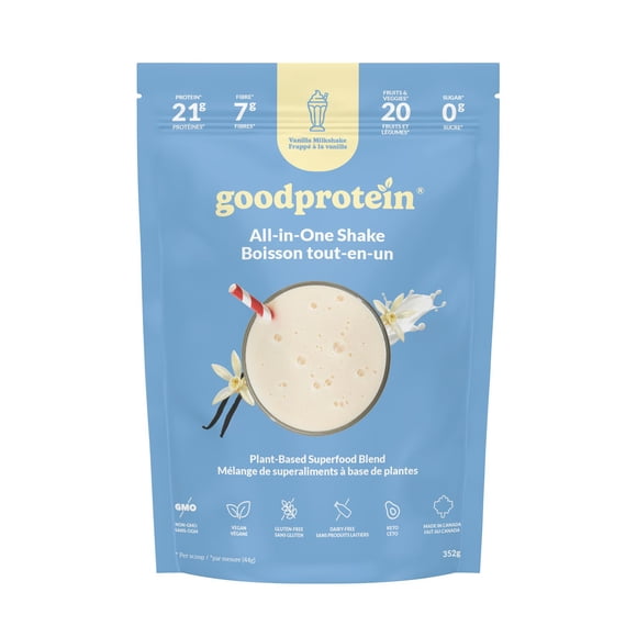 Good Protein, Vanilla Milkshake All-in-One Shake, 352g