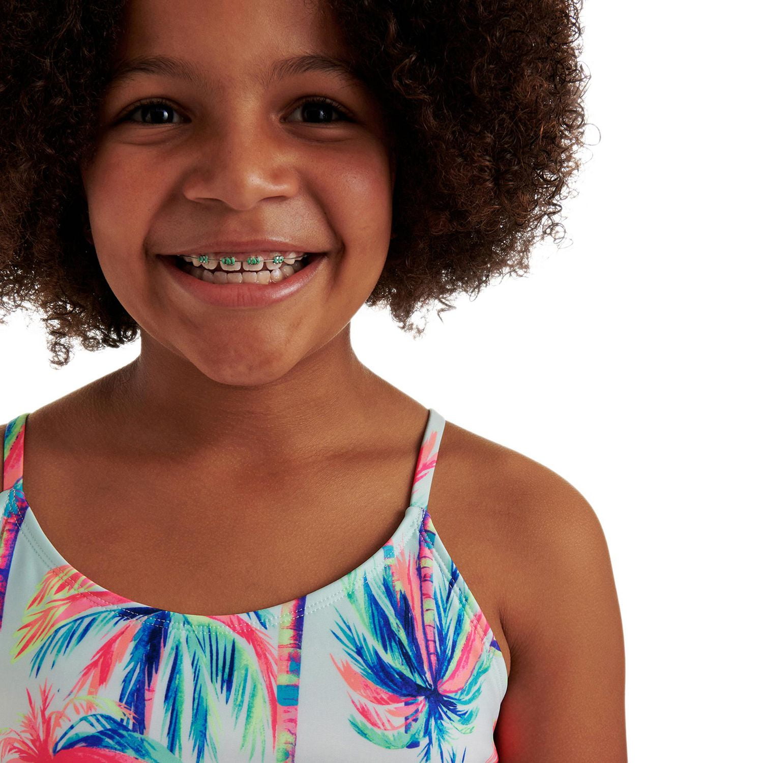 Justice Girls' Open Back Swimsuit, Sizes XS-XL