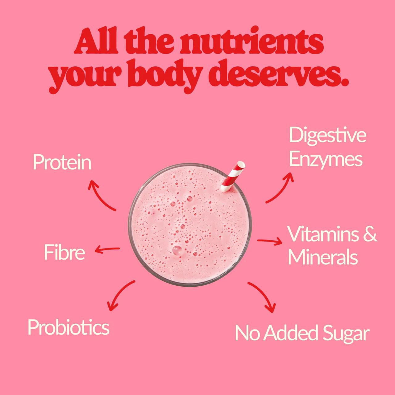 Good Protein, Strawberries & Cream All-in-One Shake, 352g