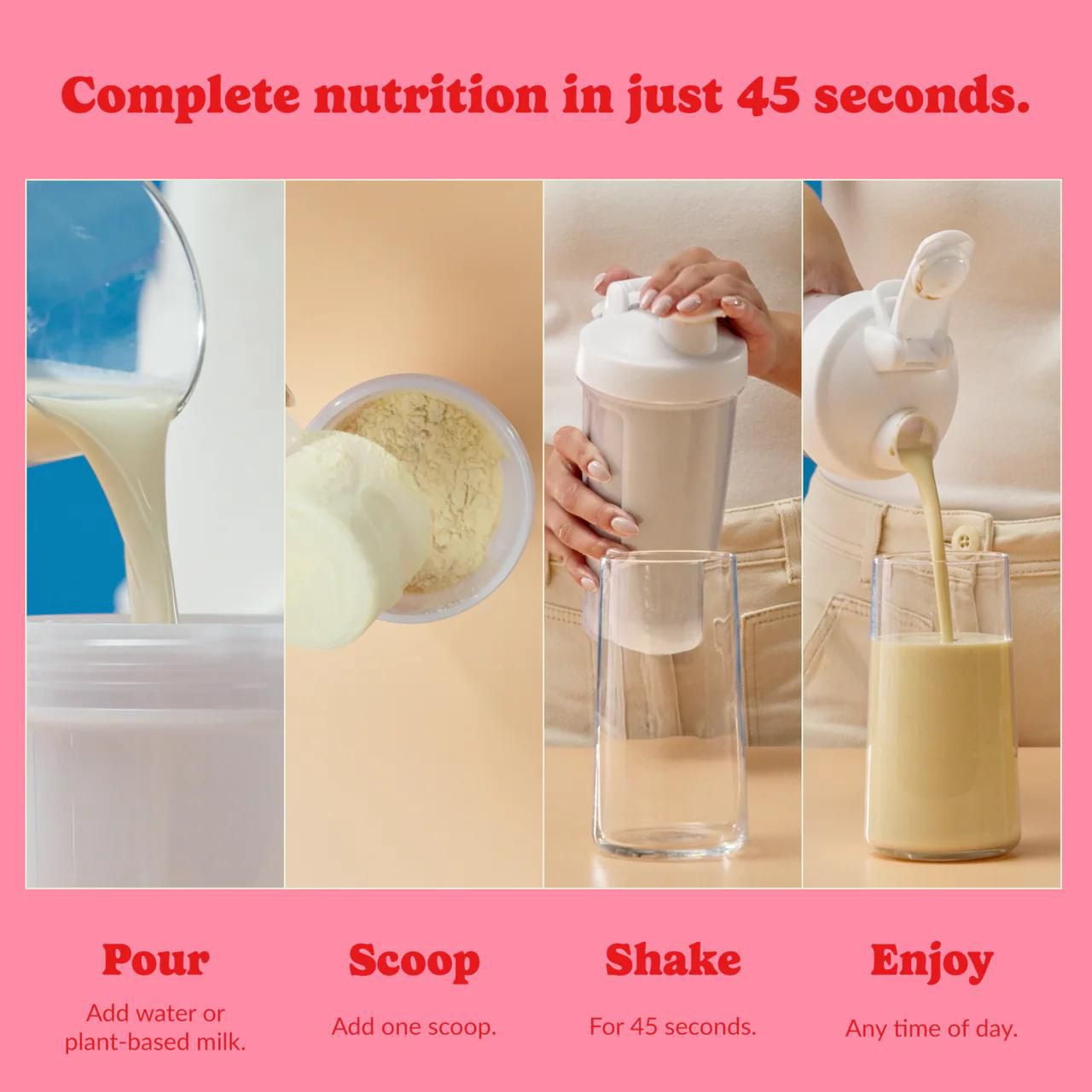 Good Protein, Strawberries & Cream All-in-One Shake, 352g