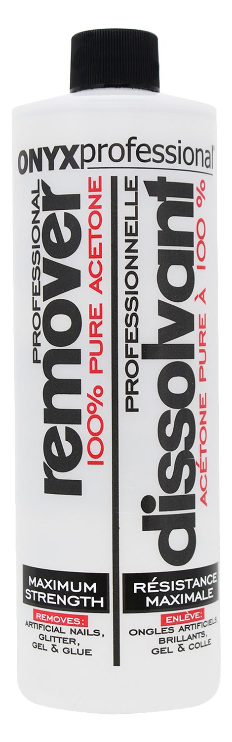 Onyx Professional 100% Pure Acetone Maximum Strength Nail Polish Remover,  16 oz. bottle | Walmart Canada