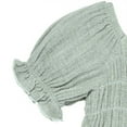 thumbnail image 3 of modern moments™ by Gerber® - Smocked Bubble Romper - Sky, 3 of 5